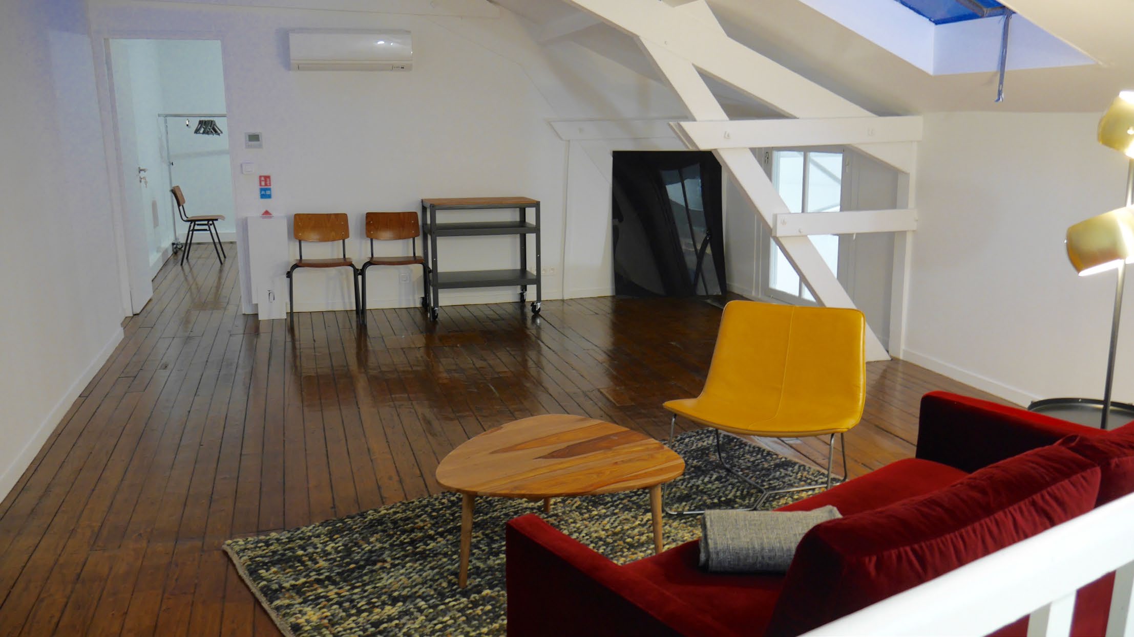 Salon de travail en mezzanine